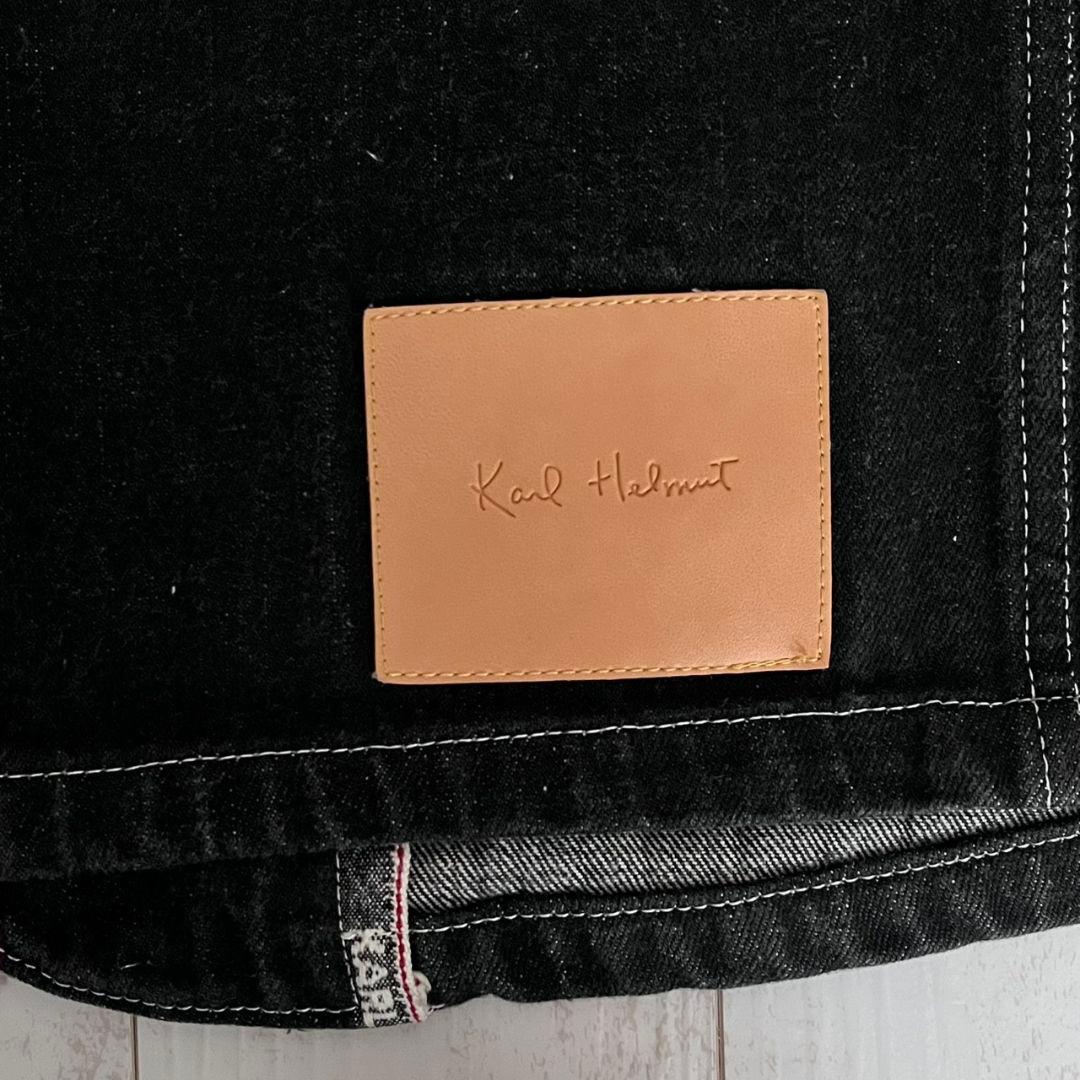 Karl Helmut　カールヘルム　ブラック　デニムジャケット　カバーオール