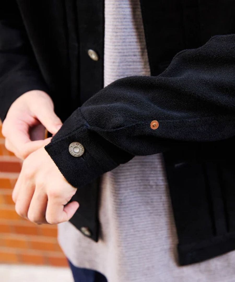 【BONCOURA/ボンクラ】1st Gジャン ブラックスエード　新品同様