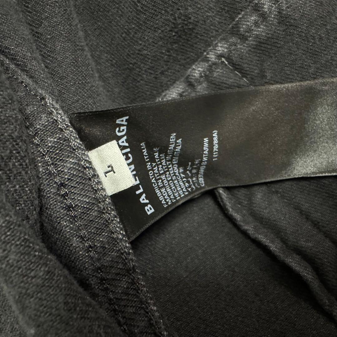 BALENCIAGA サイズ1 22ssメタルロゴウォッシュド デニムジャケット