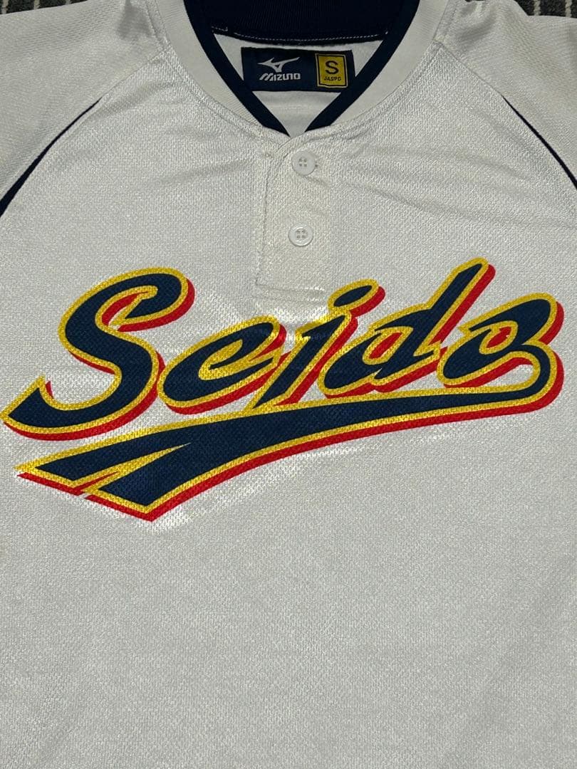 野球漫画ダイヤのA青道高校野球部ミズノ製ユニフォーム型Tシャツ　Sサイズ