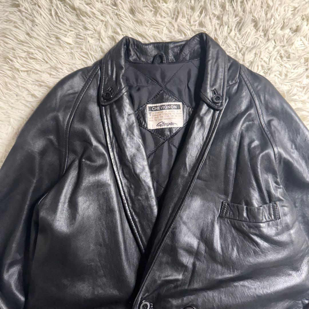 CHEVIGNON シェビニオン オールド レザージャケット 90s ユーロ古着