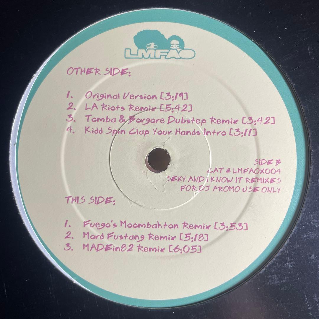LMFAO Sexy and I Know It Remixes レコード