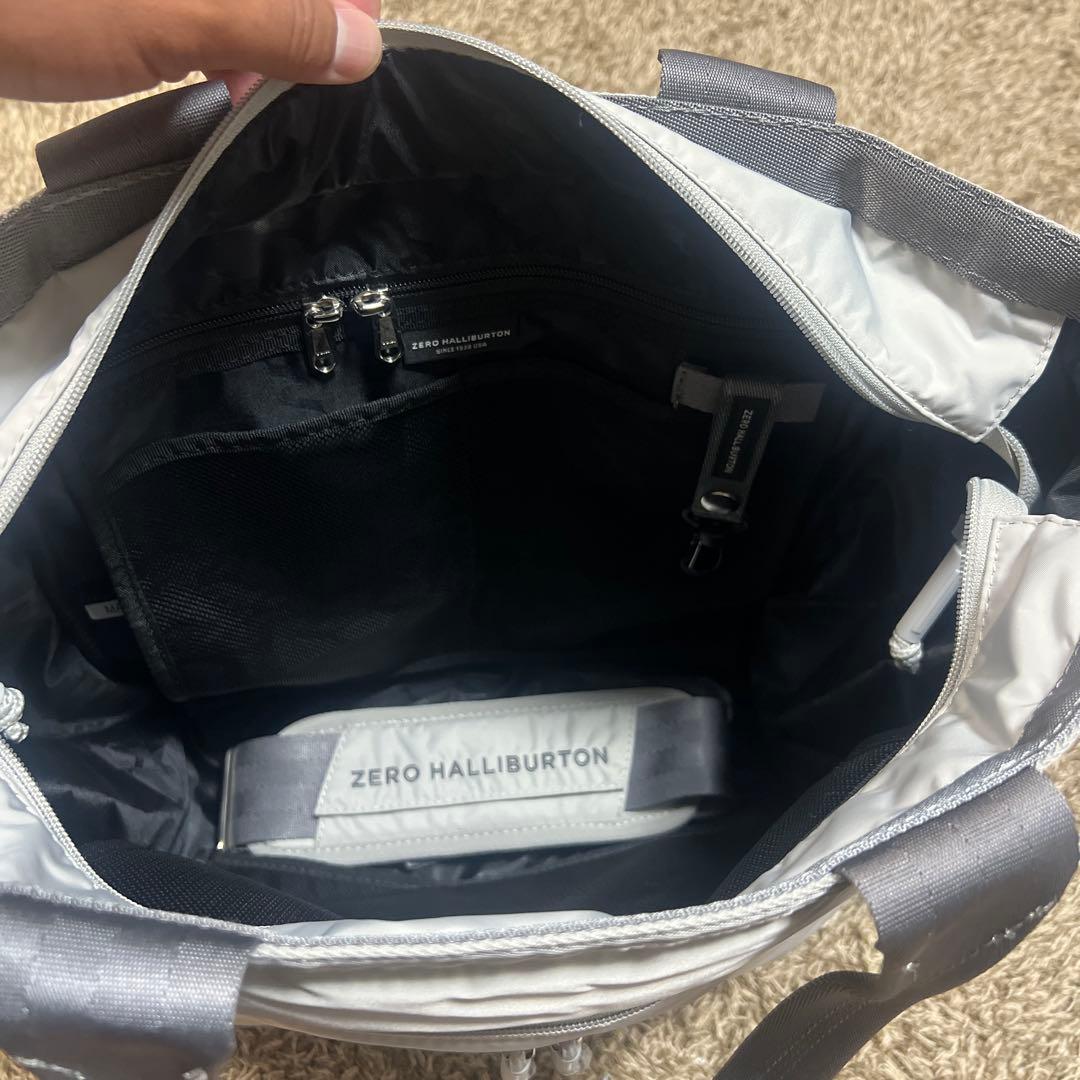 ZERO HALLIBURTON グレー トートバッグ
