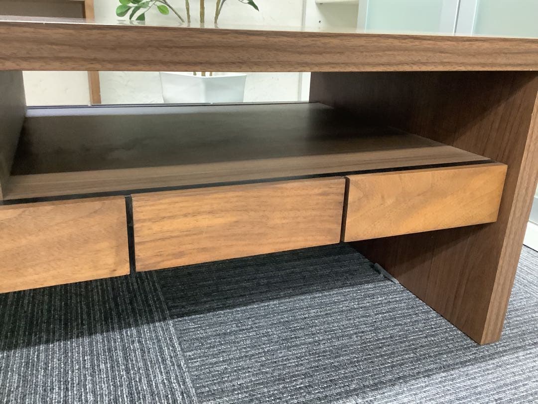 みい ニトリ センターテーブル CTブロリック3 天然木 北欧風 レンガ調