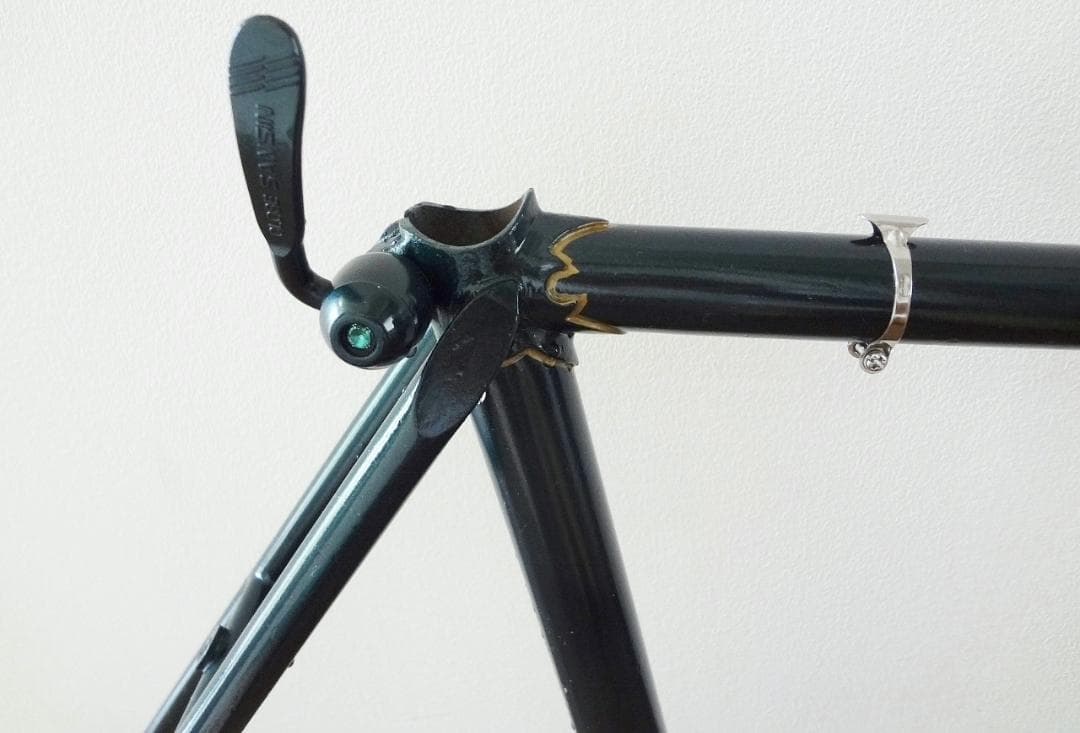 【超希少】ナベックスラグ　クロモリ　ロードバイク　クラシック　深緑【リペイント】