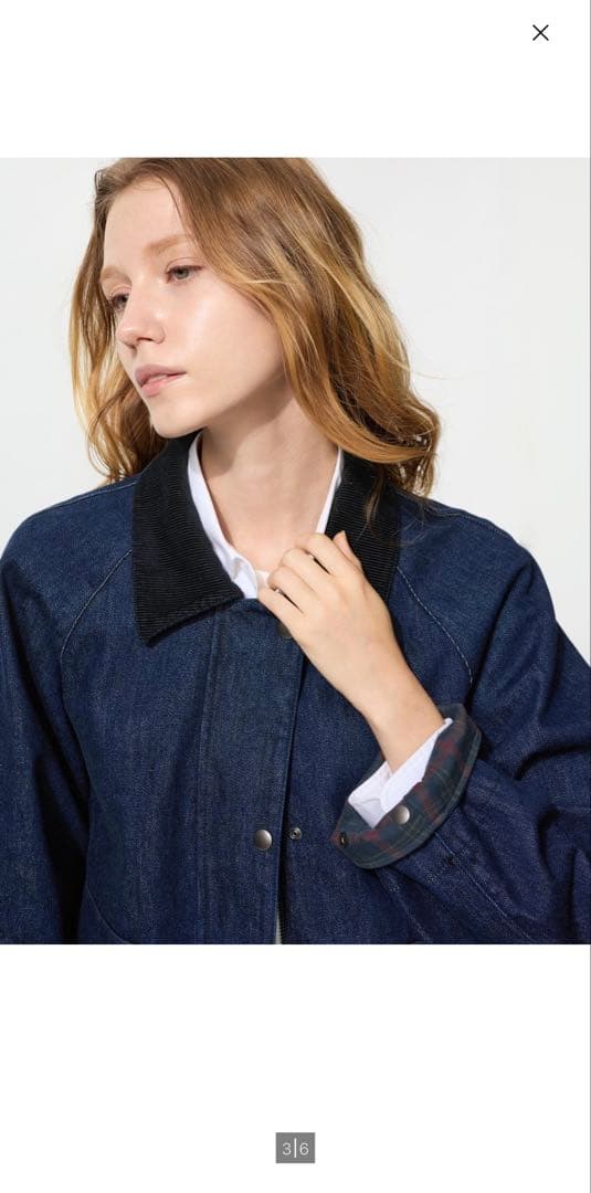 ユニクロ　ユーティリティショートジャケットデニム　2026年　ネイビー　M　新品