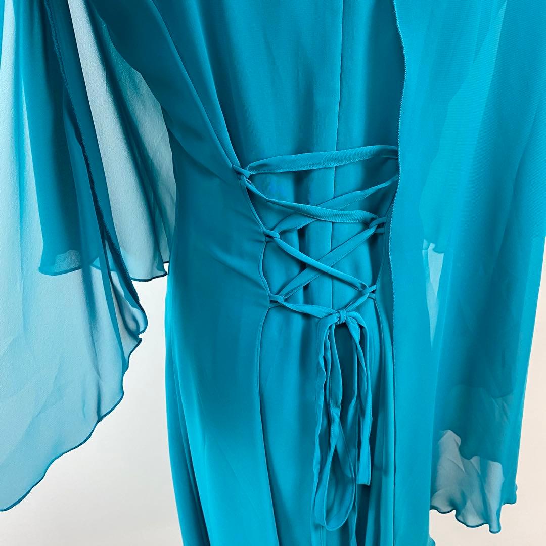 訳あり AvivaRe アビバーレ 社交ダンス ドレス ロングワンピース M