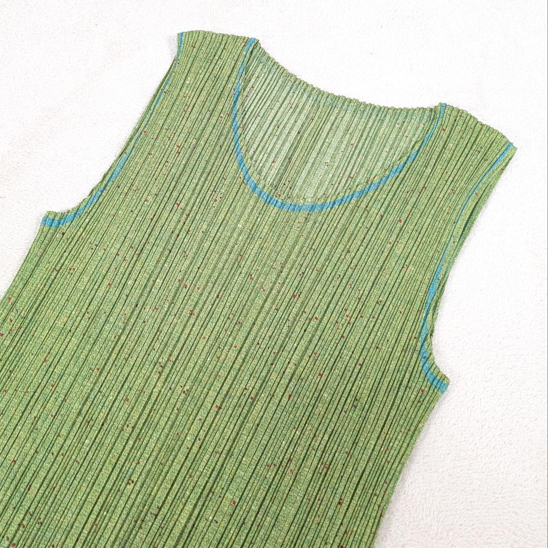 プリーツプリーズ　イッセイミヤケ　マーブル柄　プリーツ　ロングワンピース　3