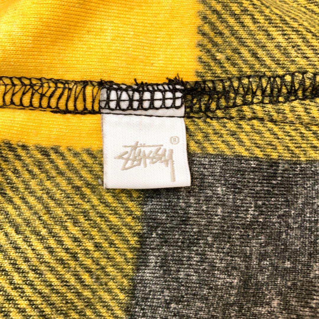 STUSSY ステューシー ジャケット チェック M イエロー 0711