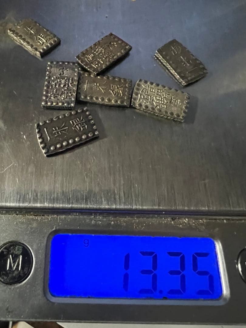 日本古金銀　明治一朱銀　7枚まとめロット