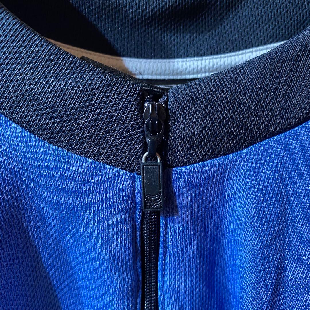 ss4972 FOX フォックス ハーフジップ Tシャツ 青 黒 L