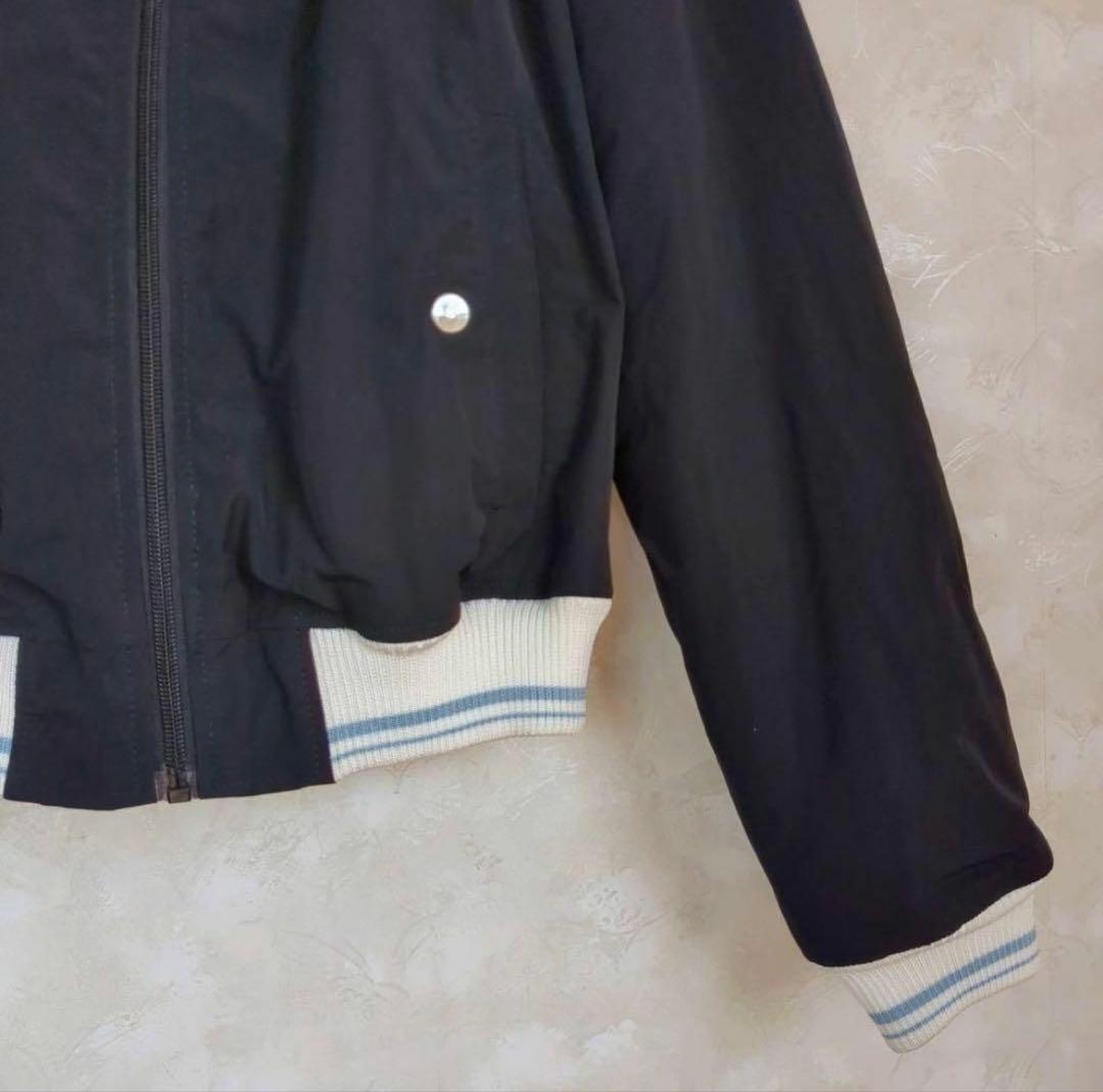 ブラック ボンバージャケット レディース