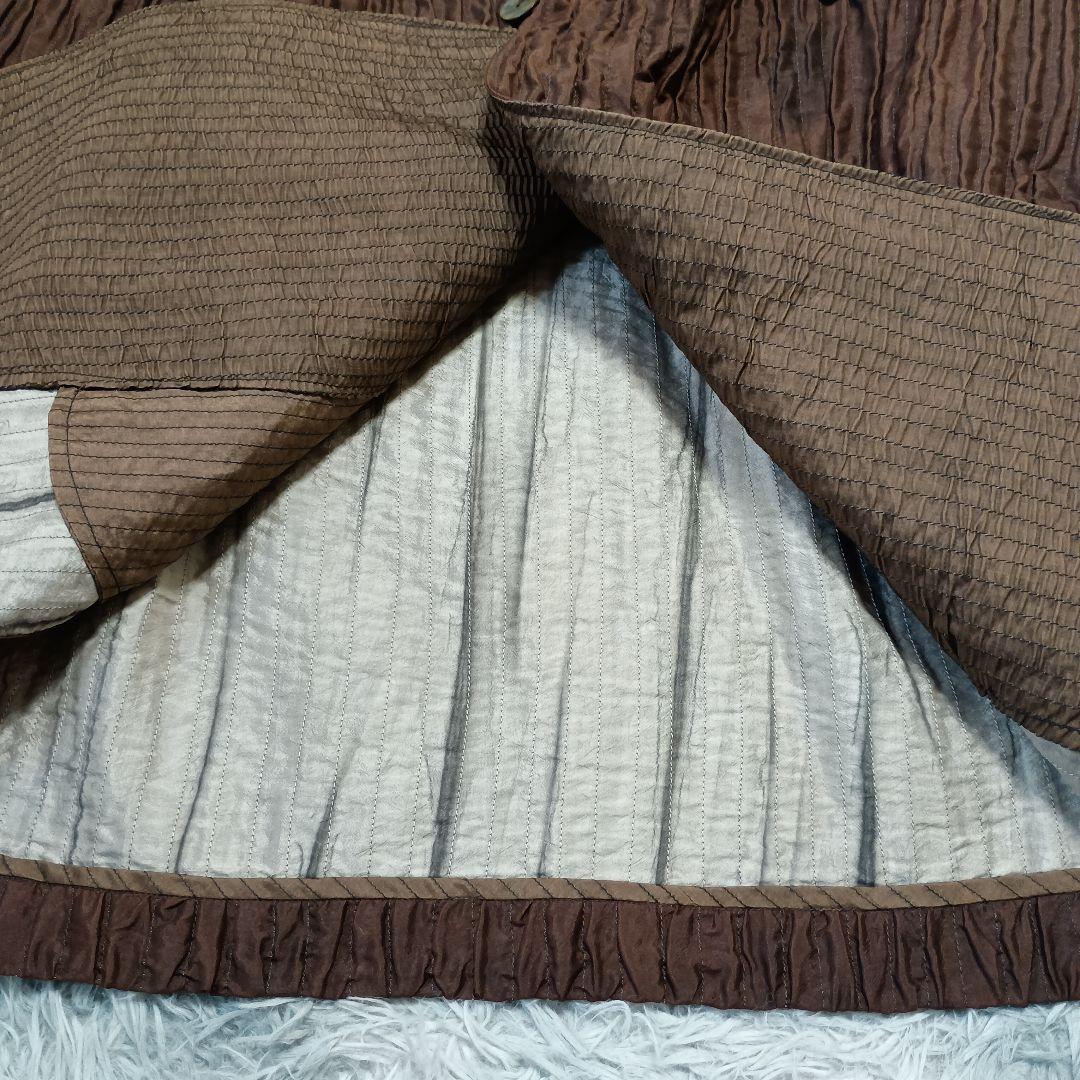 定価10万以上【沙羅 森羅万象】シルク100％ フードコート 凹凸加工 武藤守広