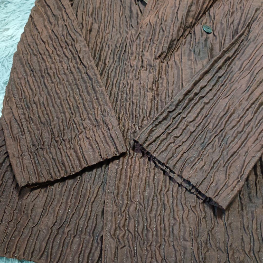 定価10万以上【沙羅 森羅万象】シルク100％ フードコート 凹凸加工 武藤守広