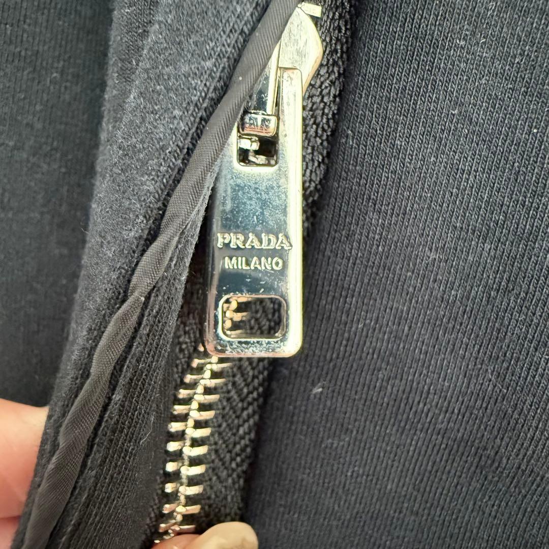 PRADA SPORTS プラダ フルジップパーカー/ナイロンコンビ Mサイズ