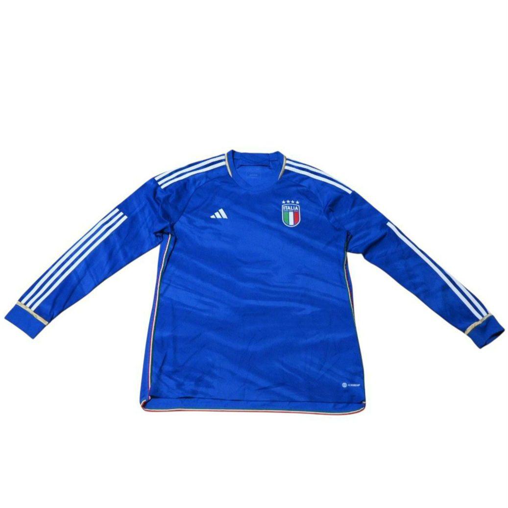 2023 adidas イタリア代表 長袖 ゲームシャツ ユニフォーム 刺繍