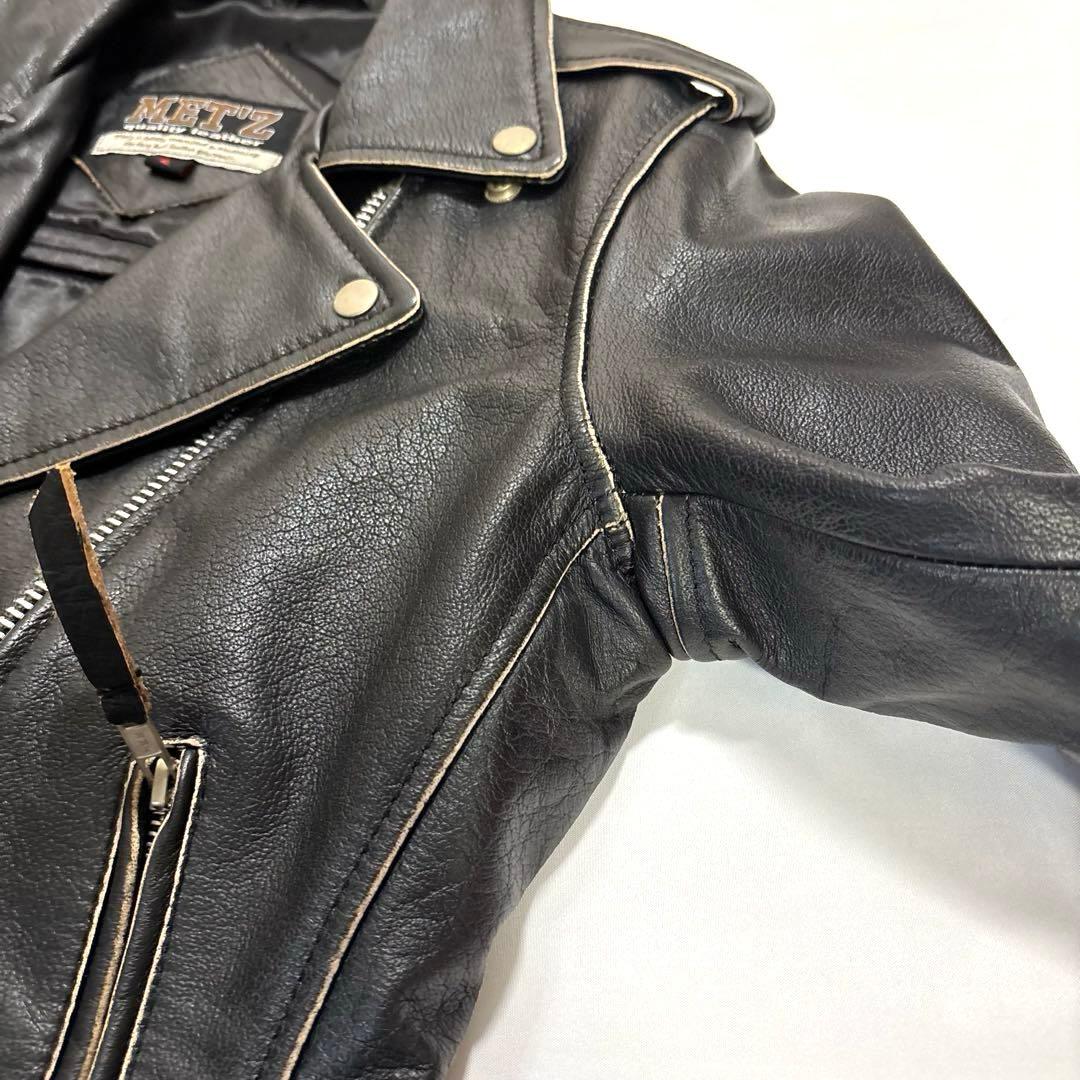 MET'Z メッツ ダブル ライダース レザージャケット　バイカー　ライダー