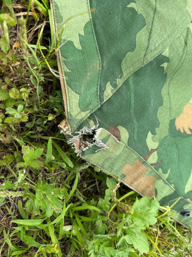 軍幕 リバーシブル USMC アメリカ軍 ミッチェルパターン パップテント 2枚