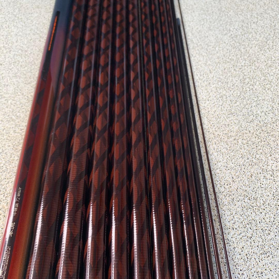 ＮＦＴ渓流竿　魁小継　硬調61 ＤIＡ　Ｆ LＵＳＨ　本流中硬調72