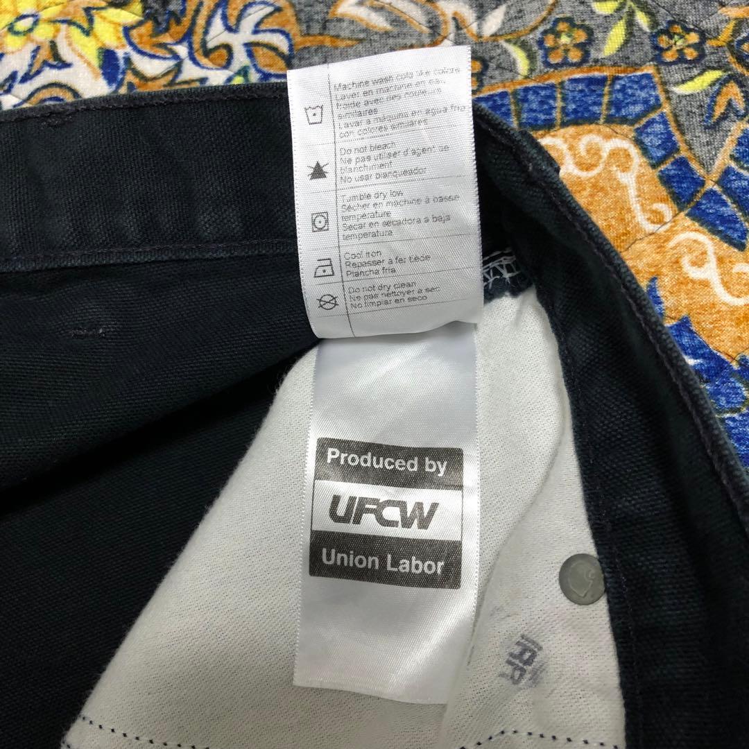 カーハート　ペインターパンツ　ダブルニー　ブラック　34×34