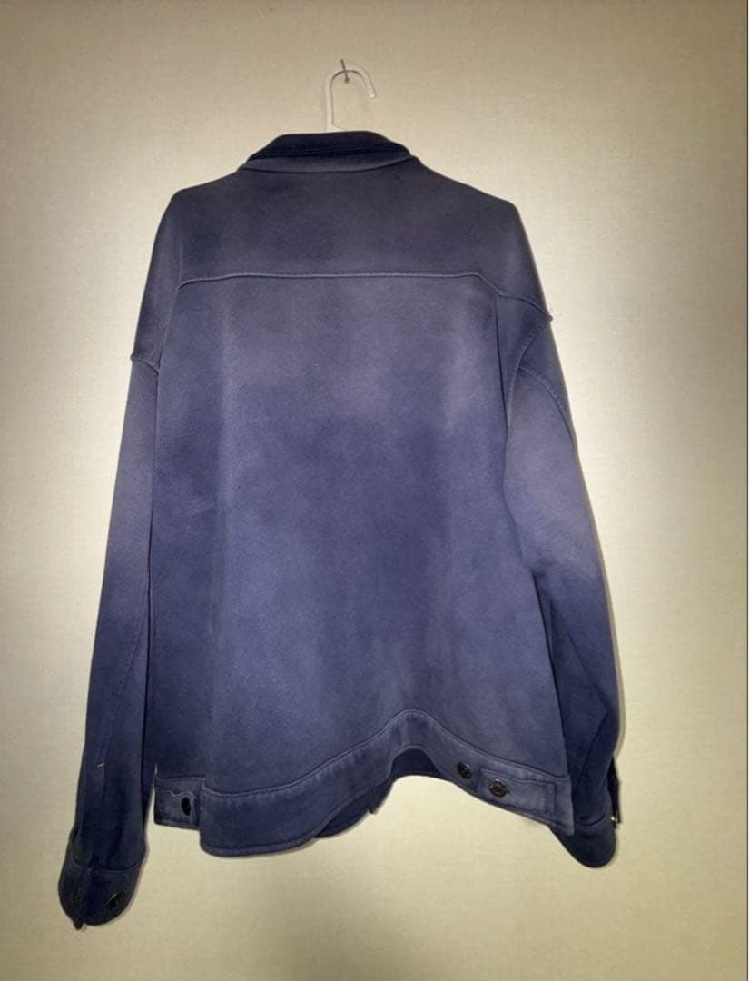 ジャケット・アウター BONKNOW FREAKS SWEAT TRUCKER JACKET NAVY