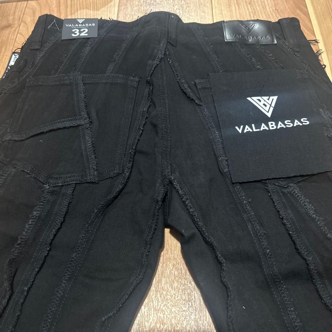 valabasas【新品未使用】クラッシュフレアデニム 32 バラバサス