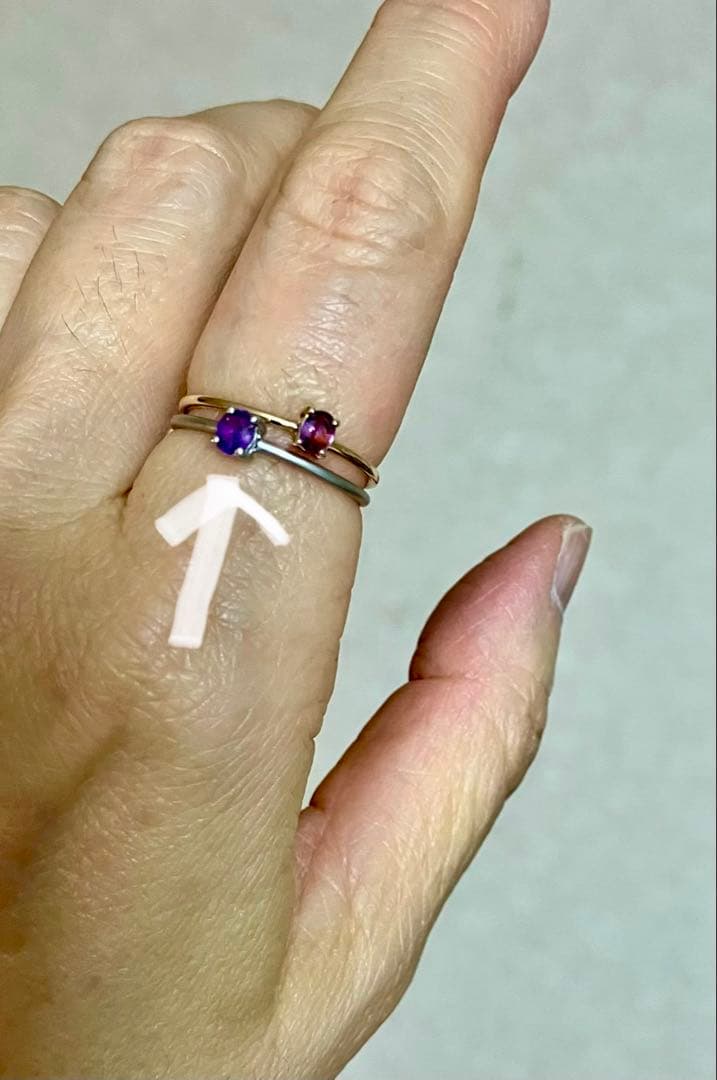 pt900＊バイカラーサファイアリングです