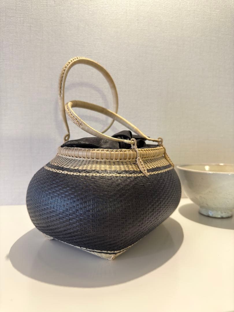 プラニー工房 茶道　着物　茶会　竹　籠バック　伝統工芸　タイ王国御用達