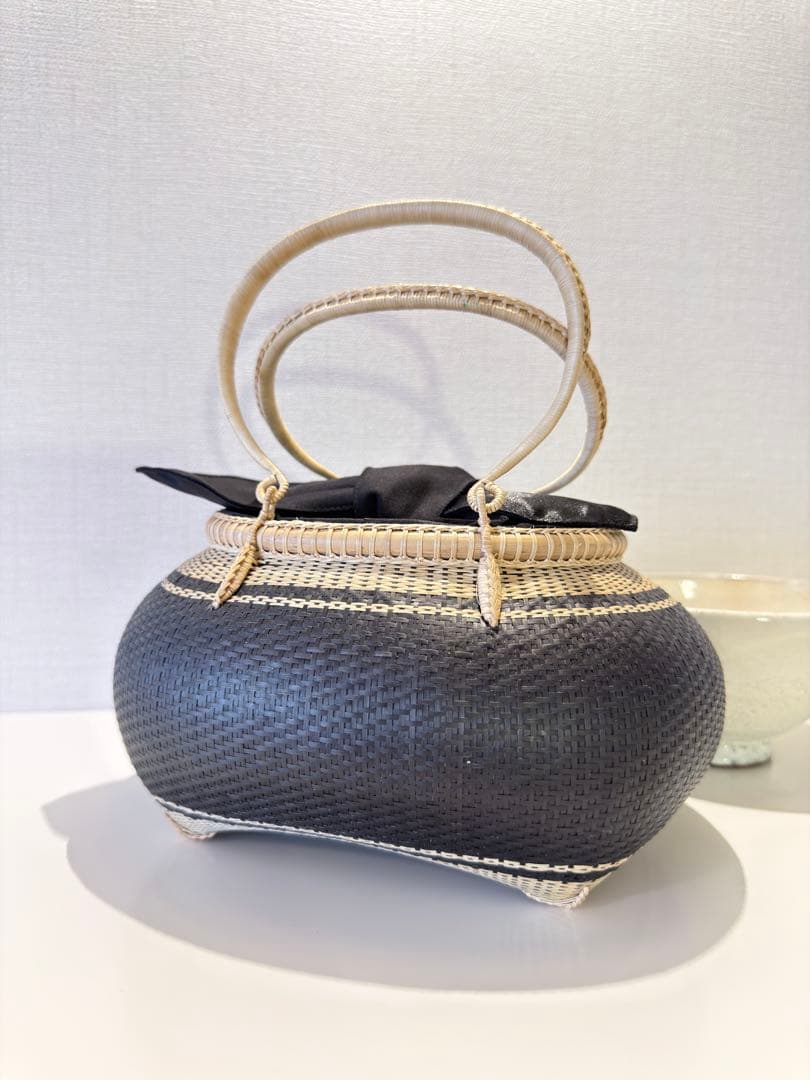 プラニー工房 茶道　着物　茶会　竹　籠バック　伝統工芸　タイ王国御用達