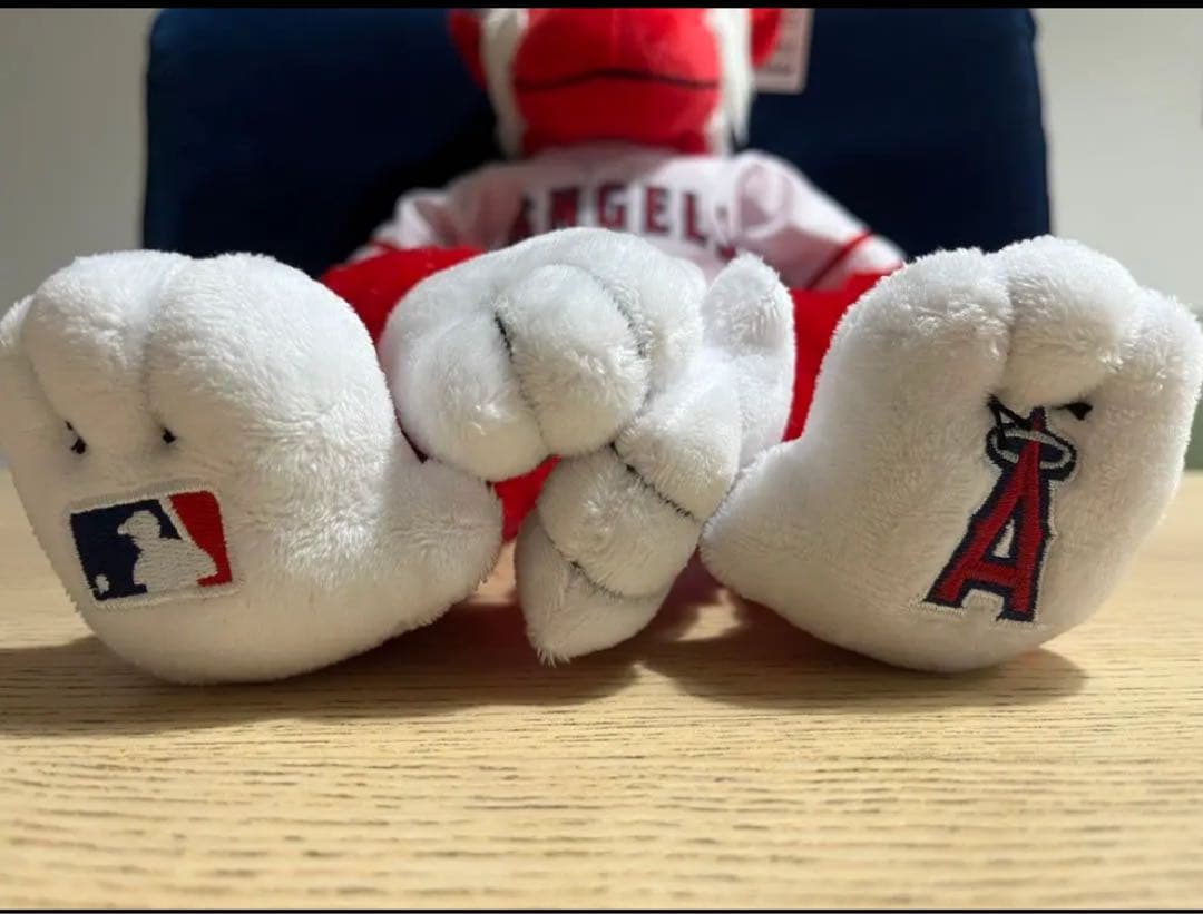 【スタジアム限定】エンゼルス　ラリーモンキー　リボン付き　女の子