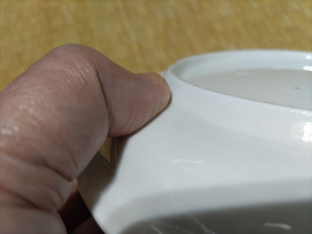 柿右衛門白磁　皿（17.6㎝）陰刻・銀杏　九谷白磁・古伊万里