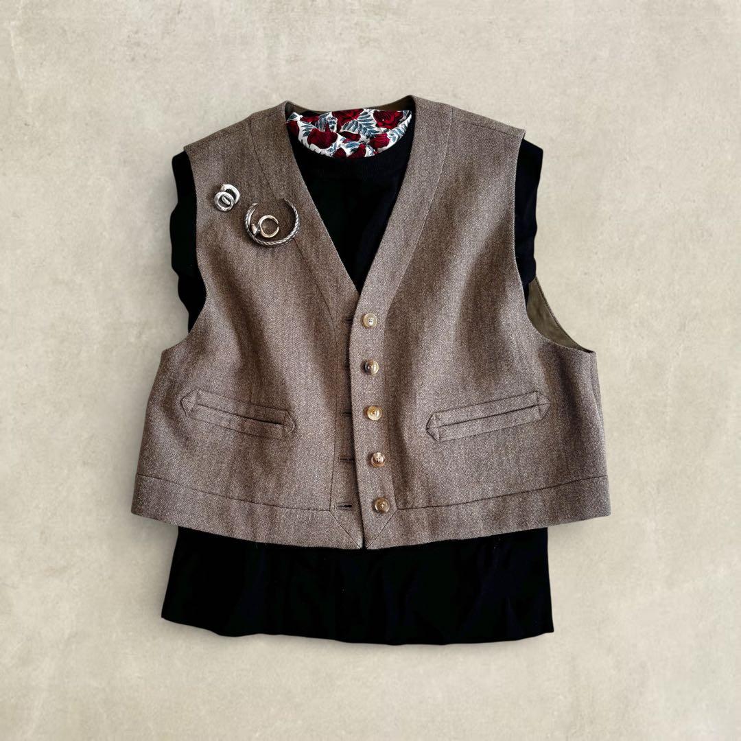 【超美品✨】6(ROKU) BEAUTY&YOUTH 毛麻ショートベスト