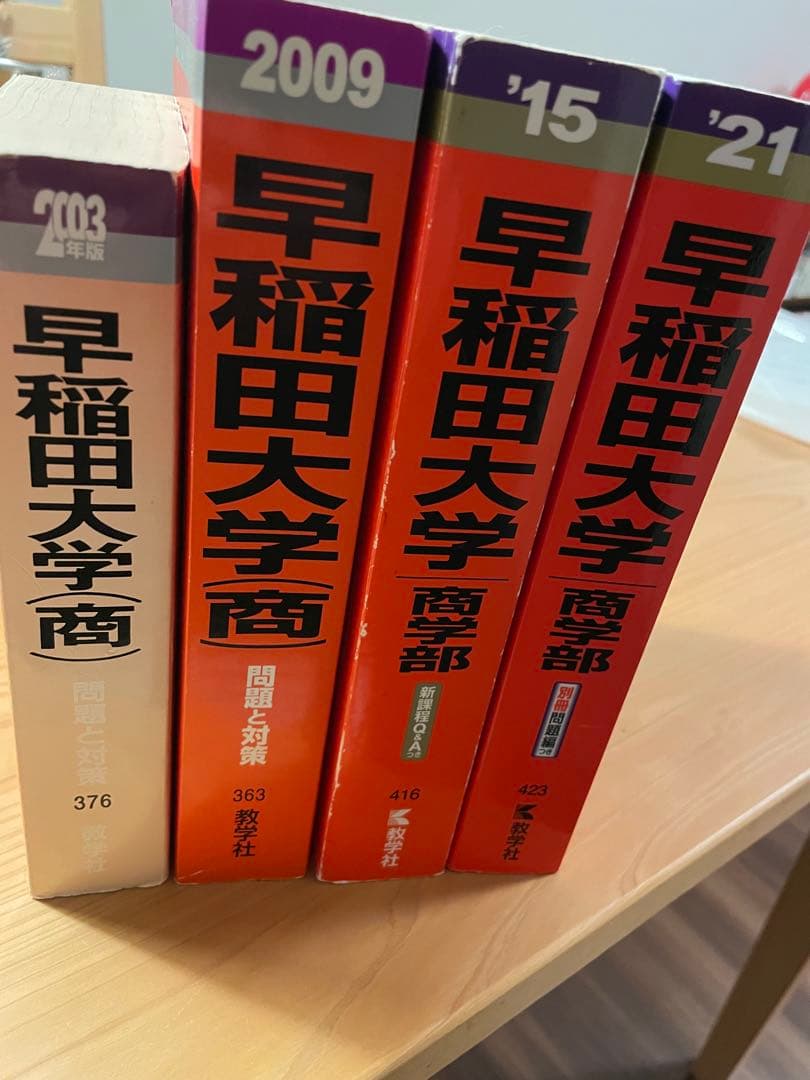 早稲田大学 商学部 赤本　2020〜1995年　25年分　美品✨24時間以内発送