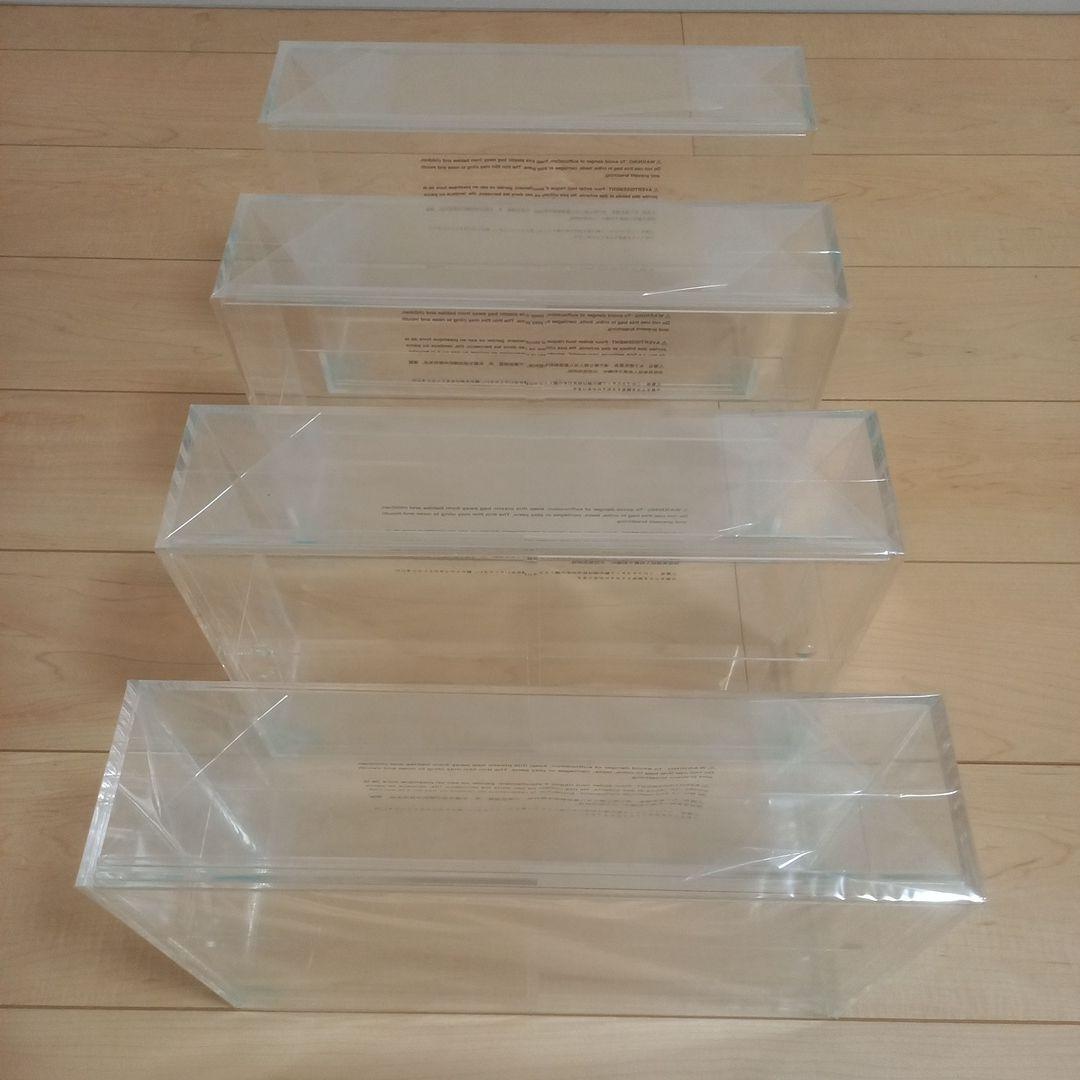 MUJI アクリルコレクションボックス L【4個セット】