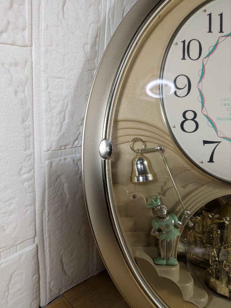 動作確認済 スモールワールド リズム時計 からくり 掛け時計 4MH710