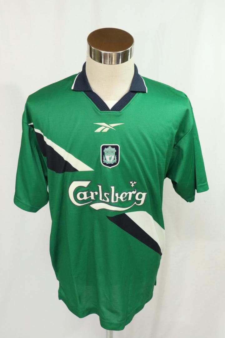 Reebok リバプール Carlsberg サッカーシャツ レア緑■25B36