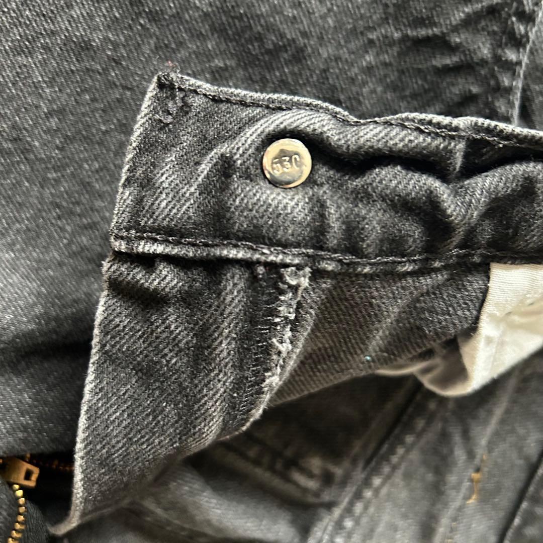 90s アメリカ製 Levi’s 580 ブラックデニム ルーズテーパードW30