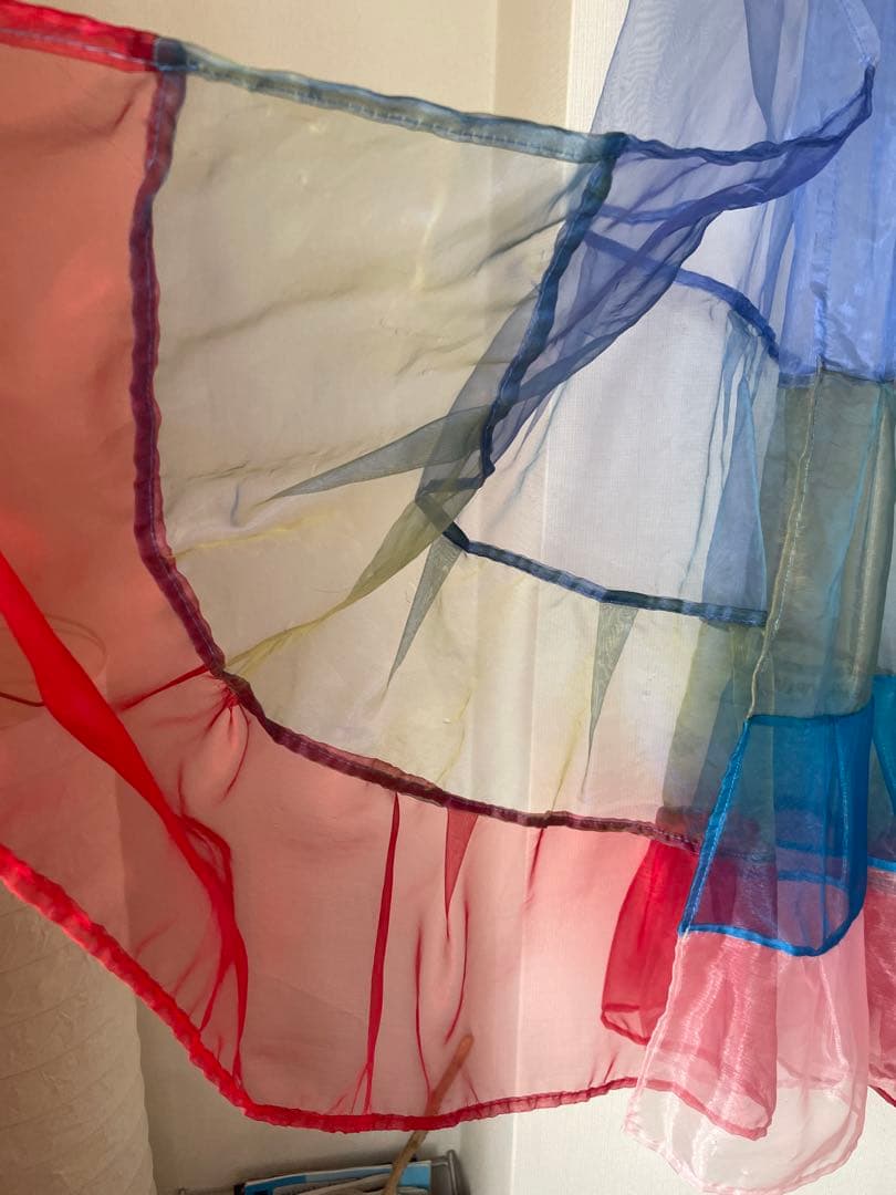 ベリーダンス カメリアベール マーメイド 3段カラフル