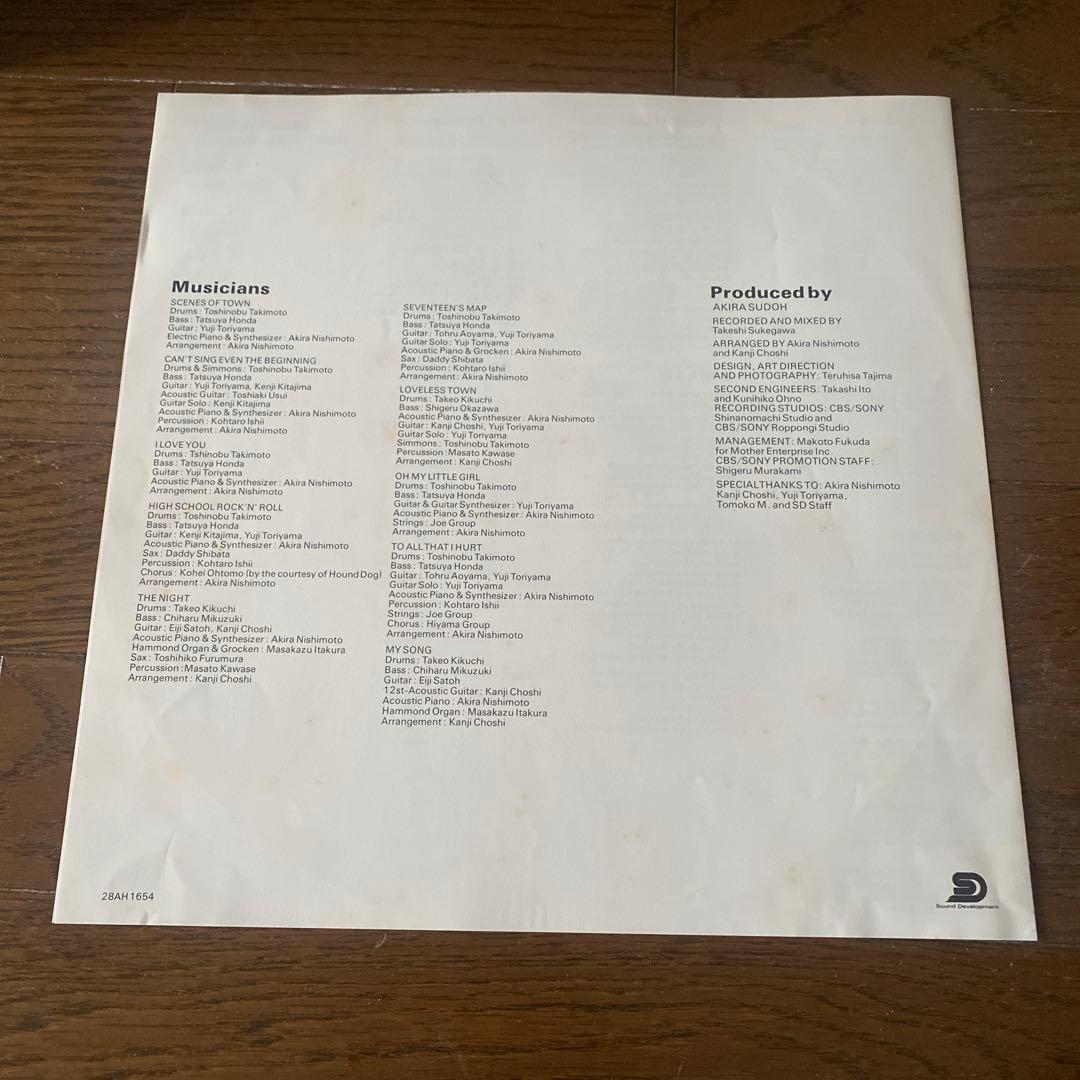 尾崎豊／十七歳の地図 LP レコード