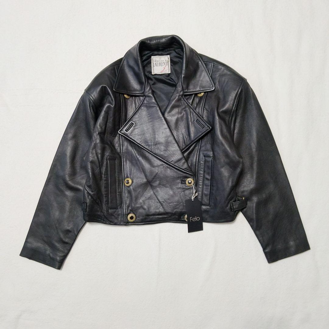 00s archive vintage レザージャケット ギミック Y2K ラム