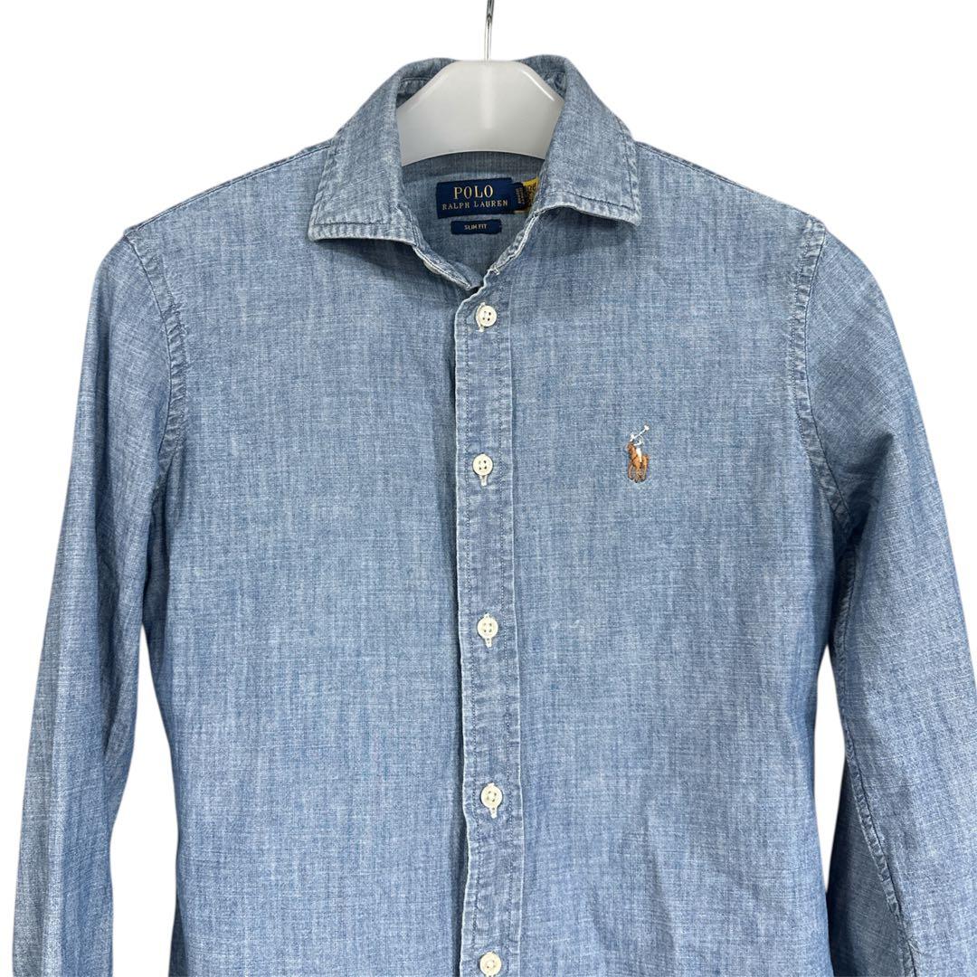 ポロ ラルフローレン デニムシャツ ブラウス 長袖　レディースシャツ　現行タグ