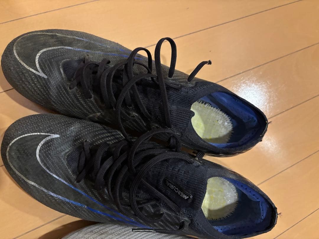 サッカースパイク ナイキマーキュリアルヴェイパー15 FG 27cm ブラック