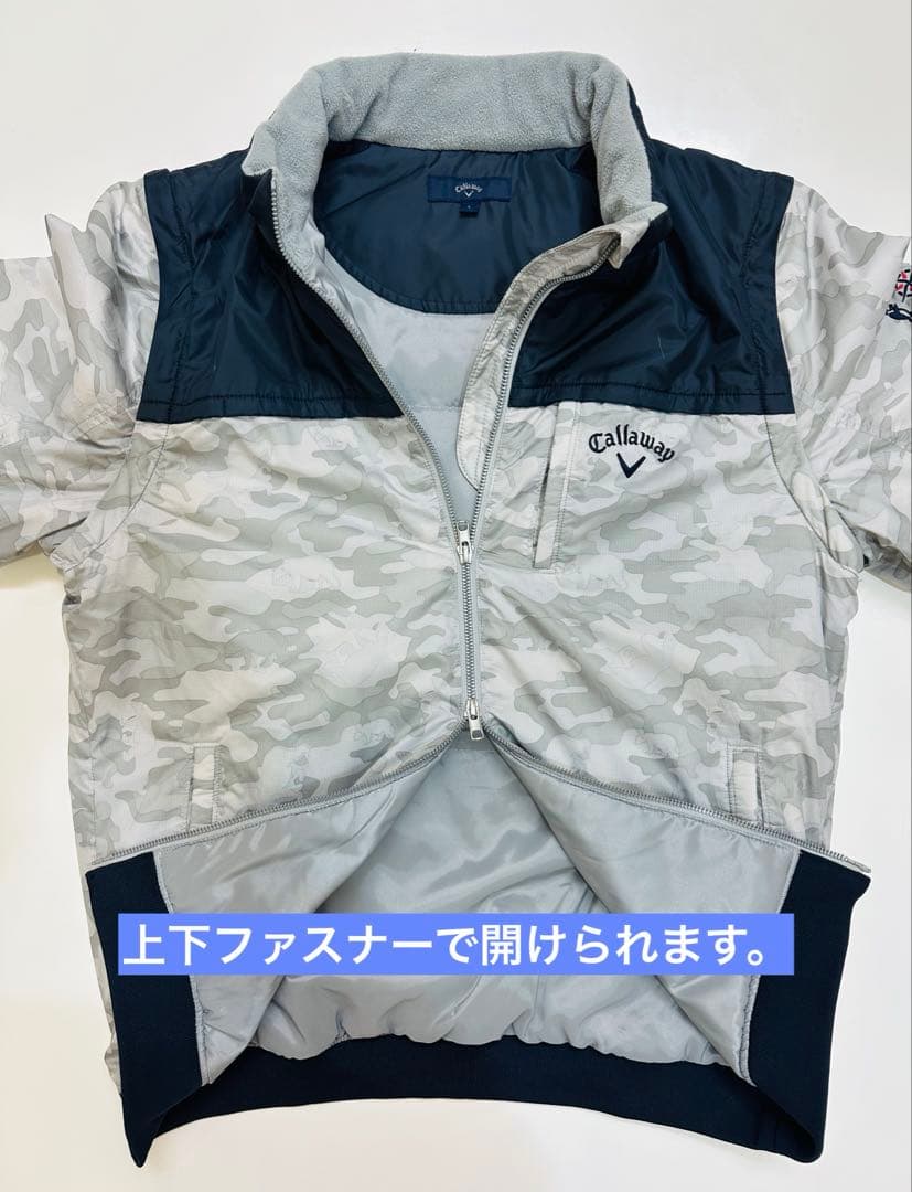 Callaway 迷彩柄 ジップアップジャケット　綿入りジャンパー　ブルゾン