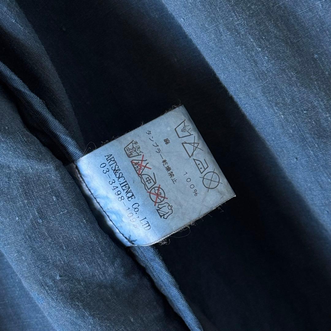 ARTS&SCIENCE Fake jacket 3 藍染め 煤染め ジャケット