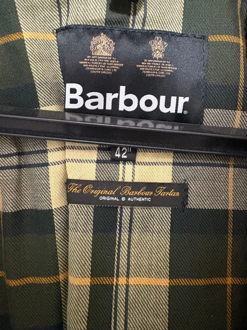 Barbour ダークグリーン ジャケット 42\"