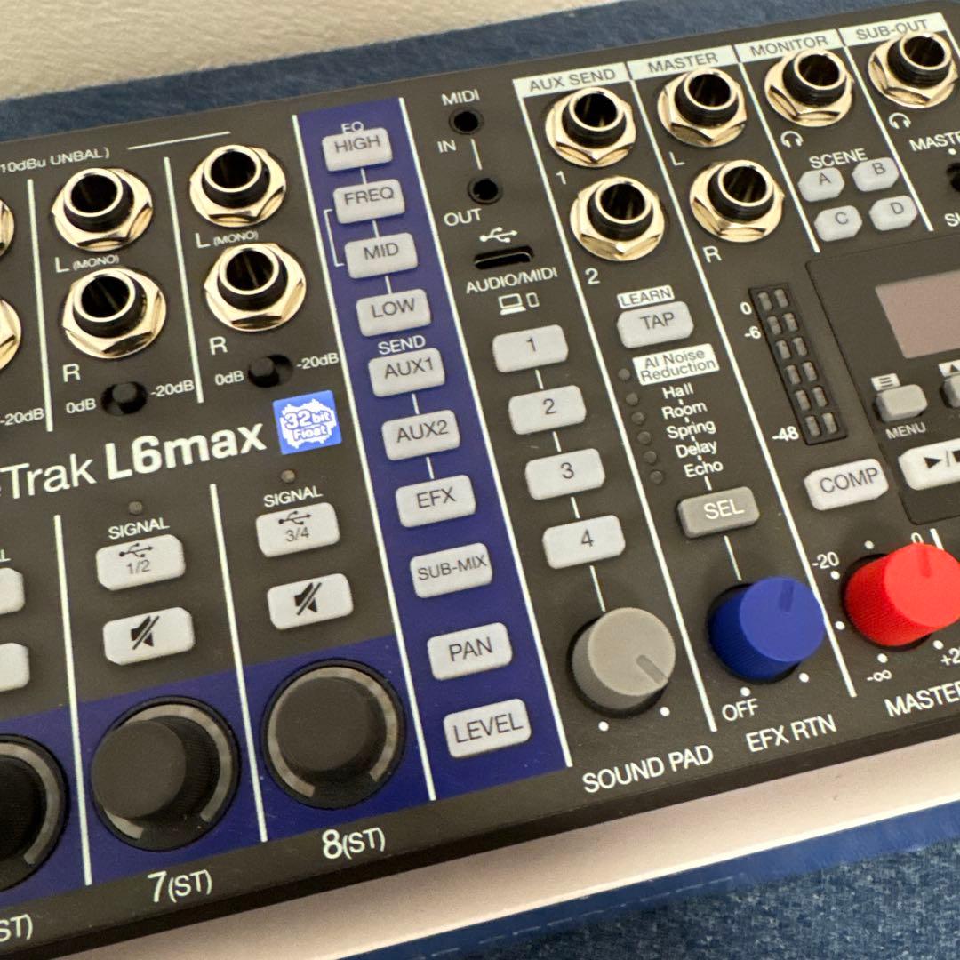 Zoom LiveTrak L6max デジタルミキサー