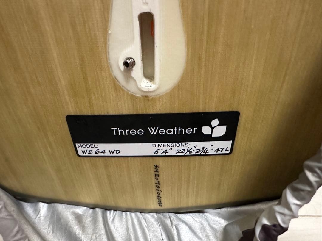 【美品】ThreeWeather WEDGE ミッドレングス 47L EPS