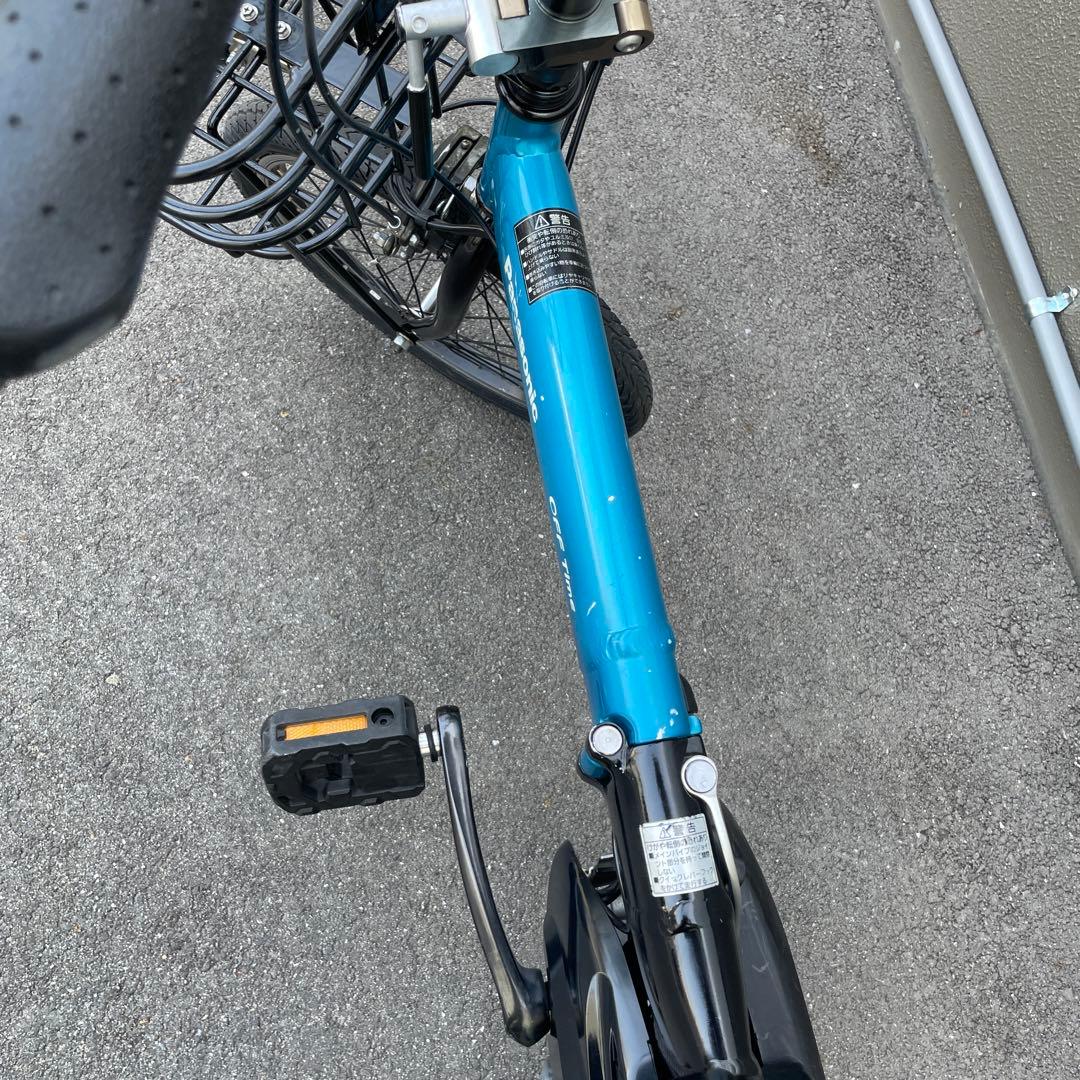 パナソニック電動アシスト自転車20インチ折り畳み型 ブルー