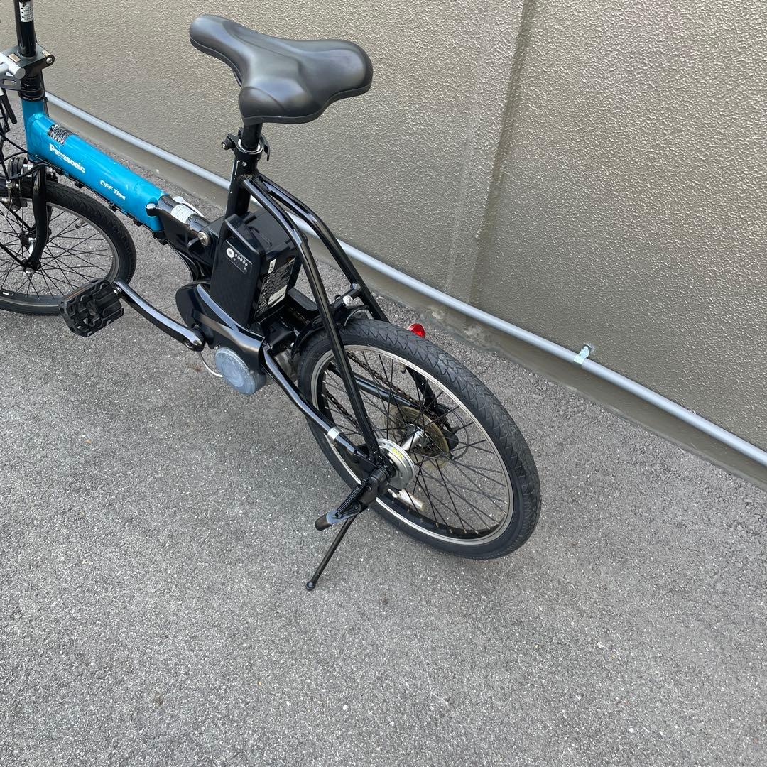 パナソニック電動アシスト自転車20インチ折り畳み型 ブルー