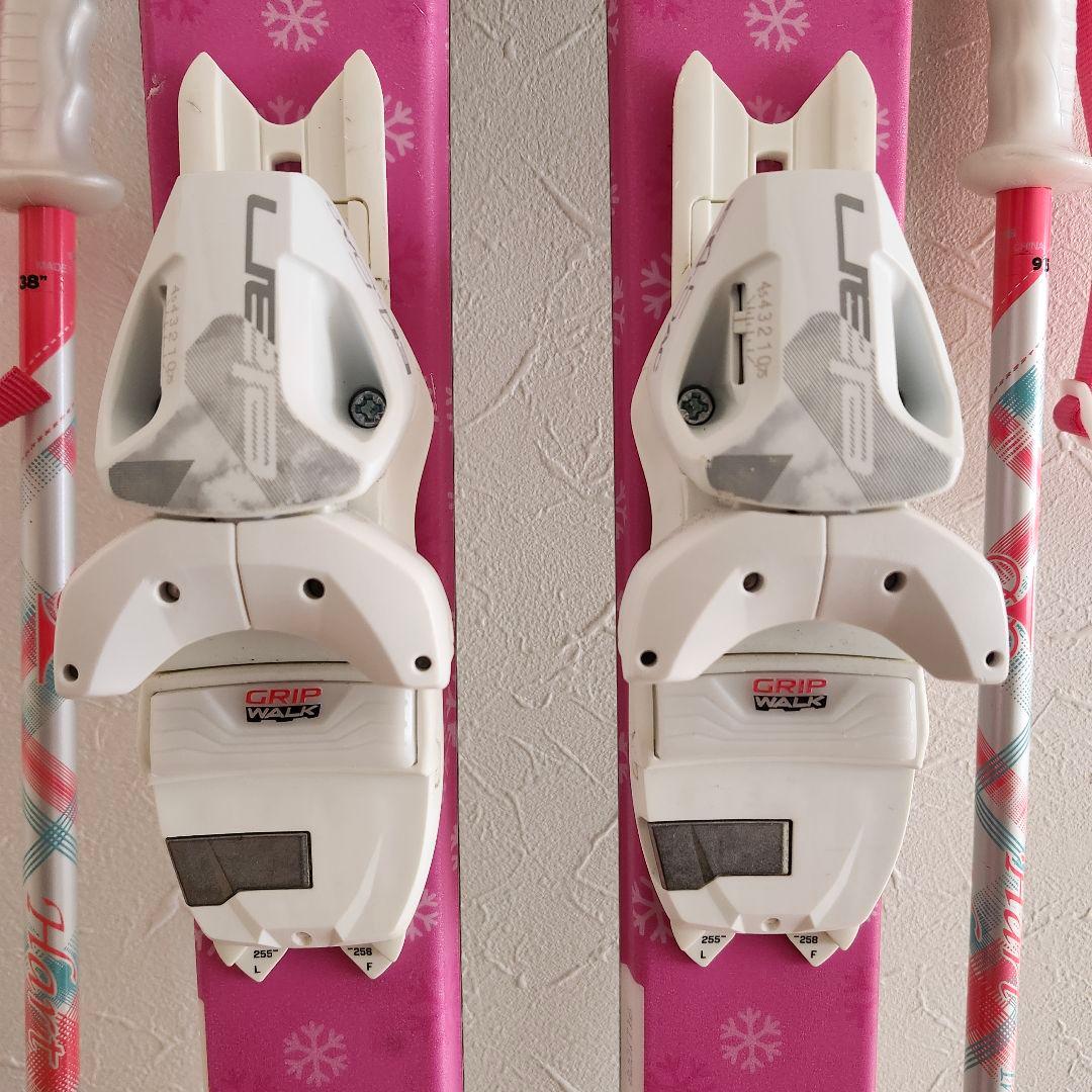 スキー板 エランELAN 140cm ストック 95cmセット 子ども用